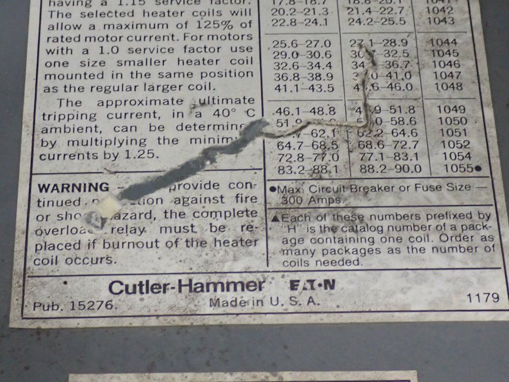 Cutlerhammer Starter