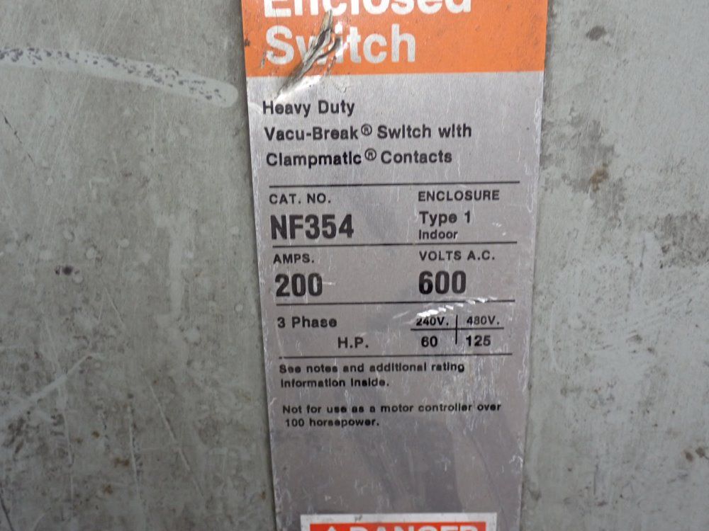 Ite Electric Products Nonfusible Disconnect