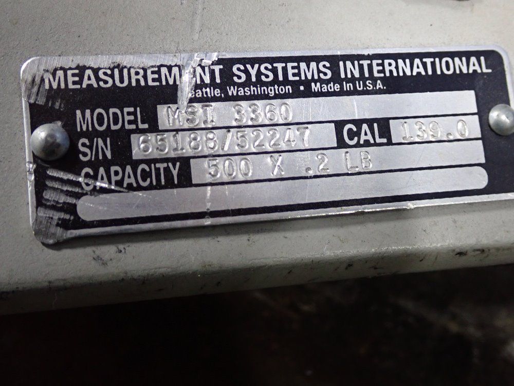 Measurement Systems International Crane Scale