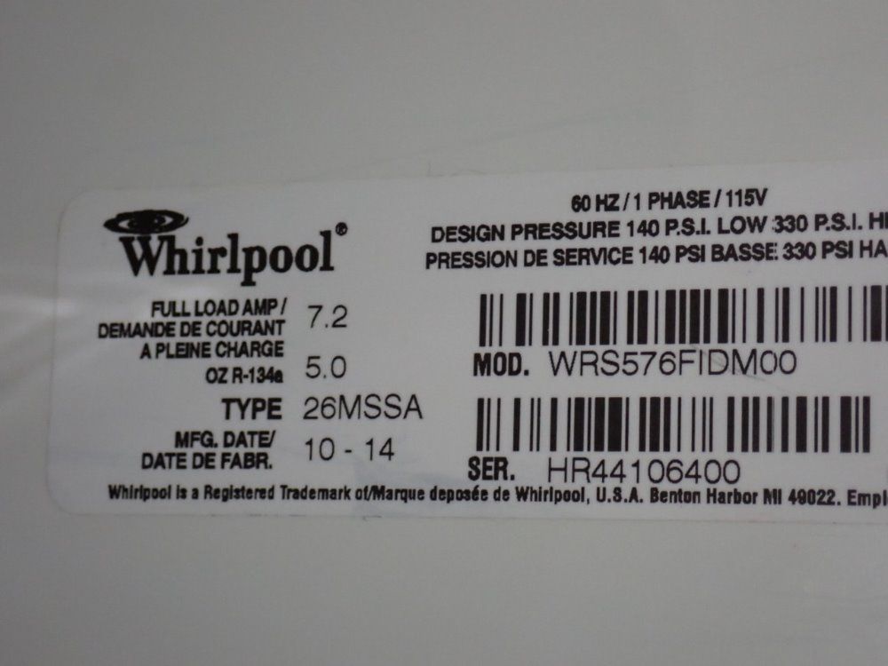 Whirlpool Refrigerator