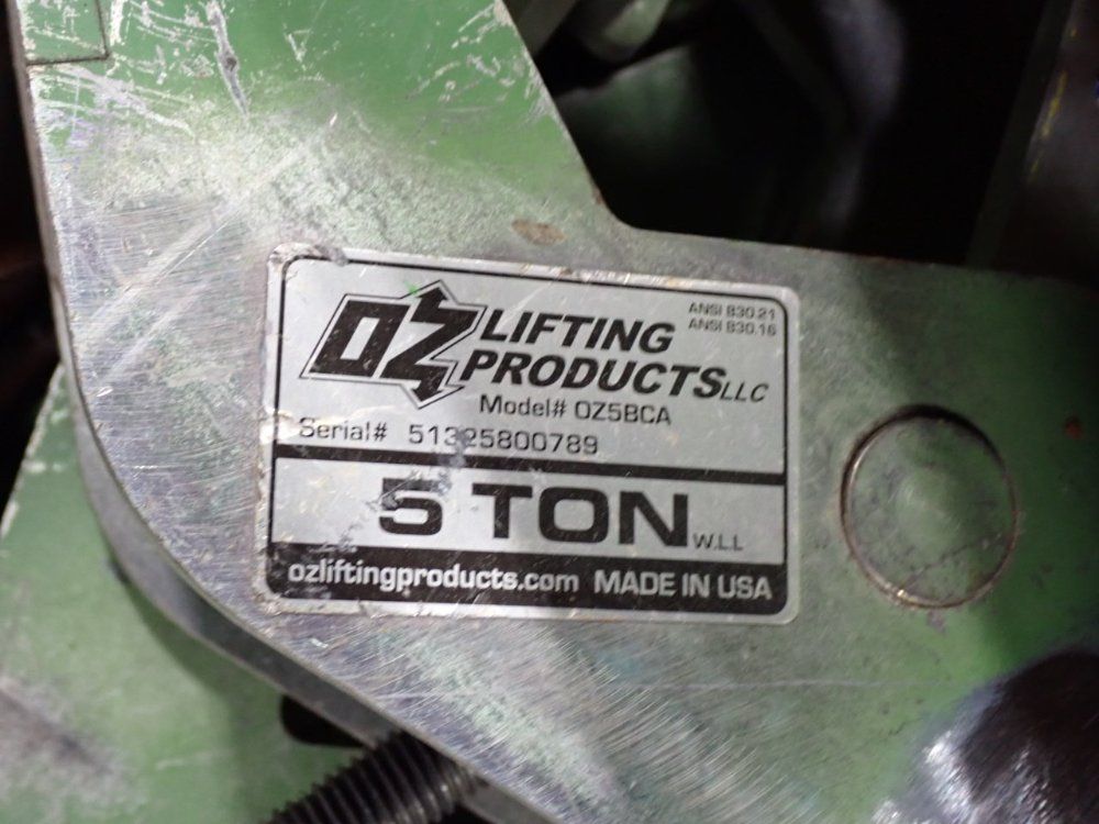 Oz Lifting Products 3 -5 Tons Lifting Clamps