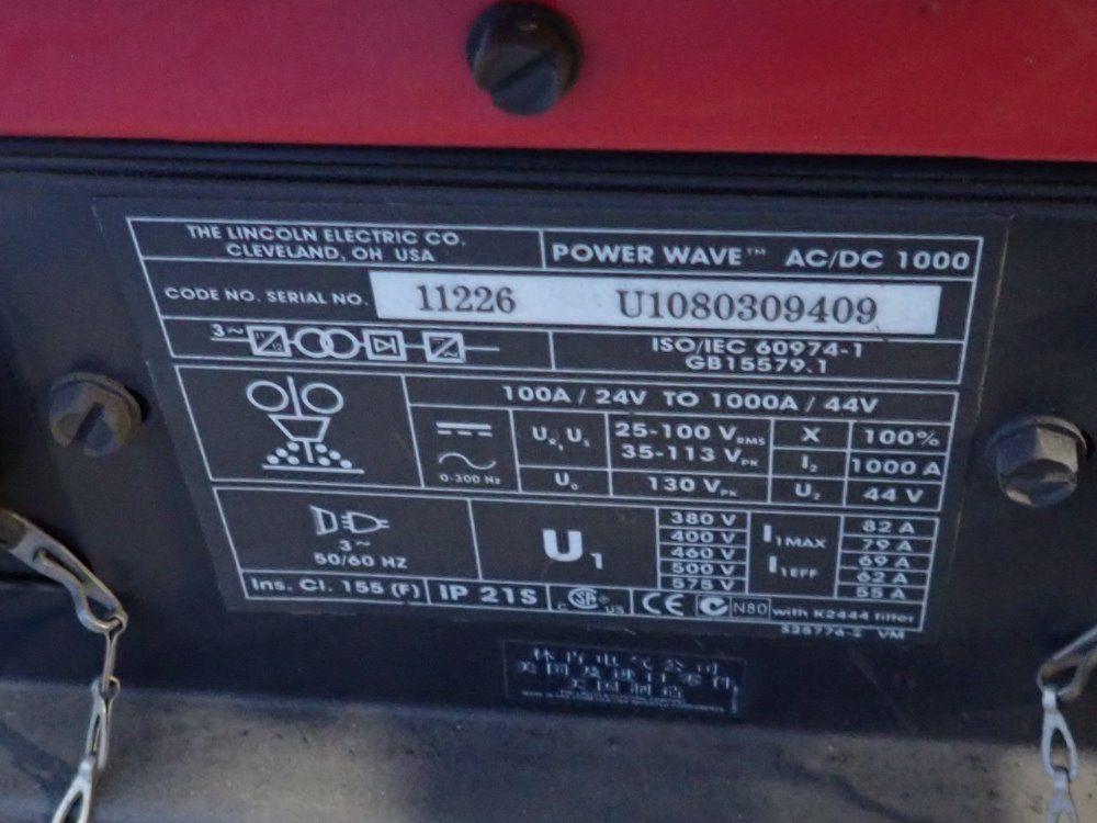 Lincoln Electric 1000 Amps Welder - Power Wave Ac/dc 1000