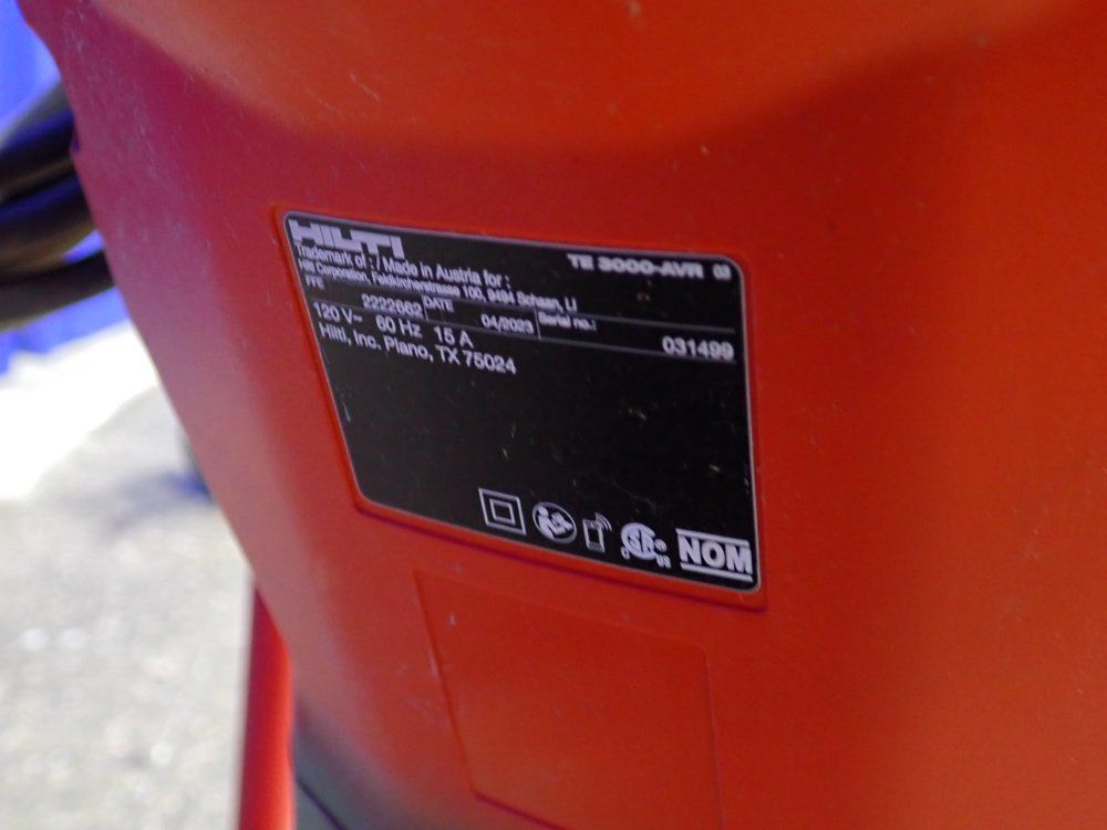 Hilti Electric Jack Hammer W/ Cart - Te3000-avr
