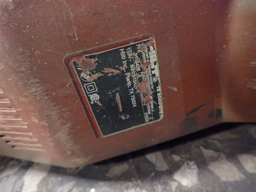 Hilti Electric Jack Hammer - Te2000-avr