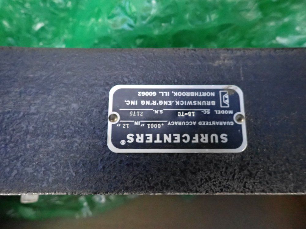 Brunswick Engineering Inc. .0001" In 12" Surfcenter - Sc-18-76