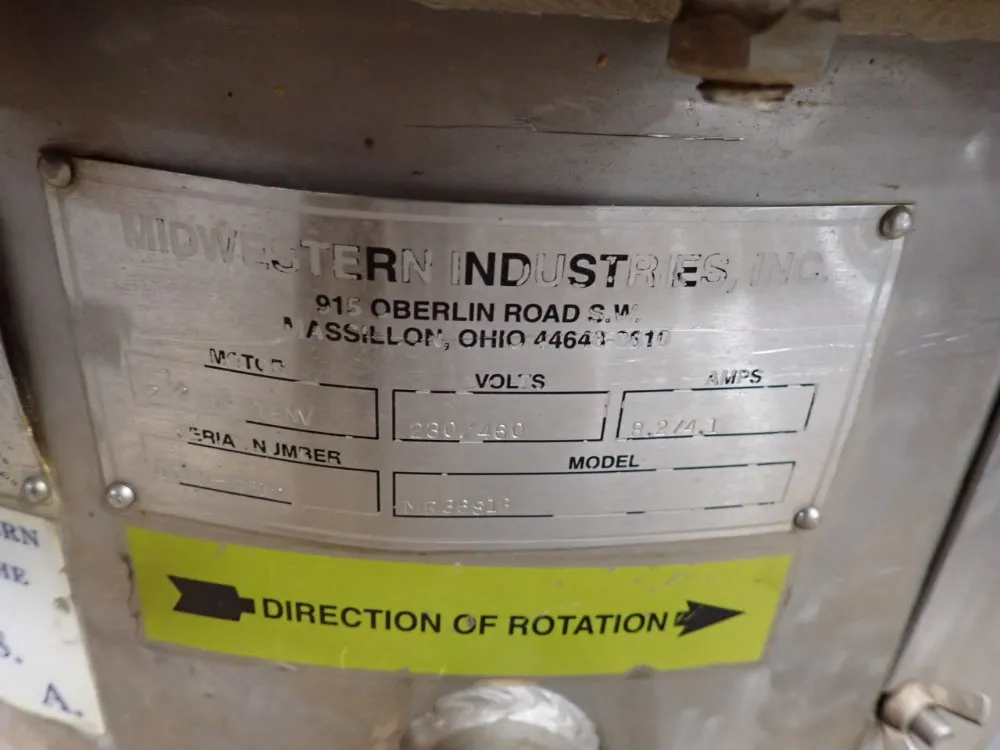 Midwestern Industries Inc 34" Dia. X 16" Vibratory Separator - Mr36s18