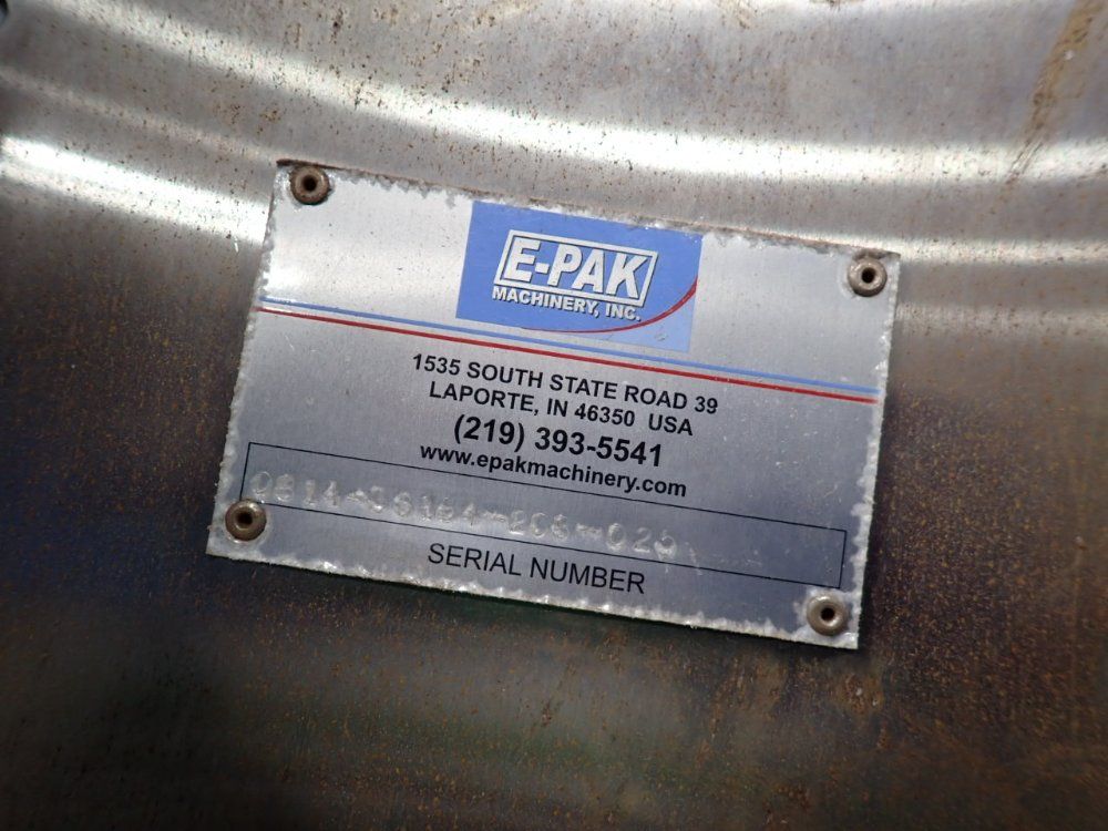 E-pack Machinery 100" X 10" Incline Conveyor Belt