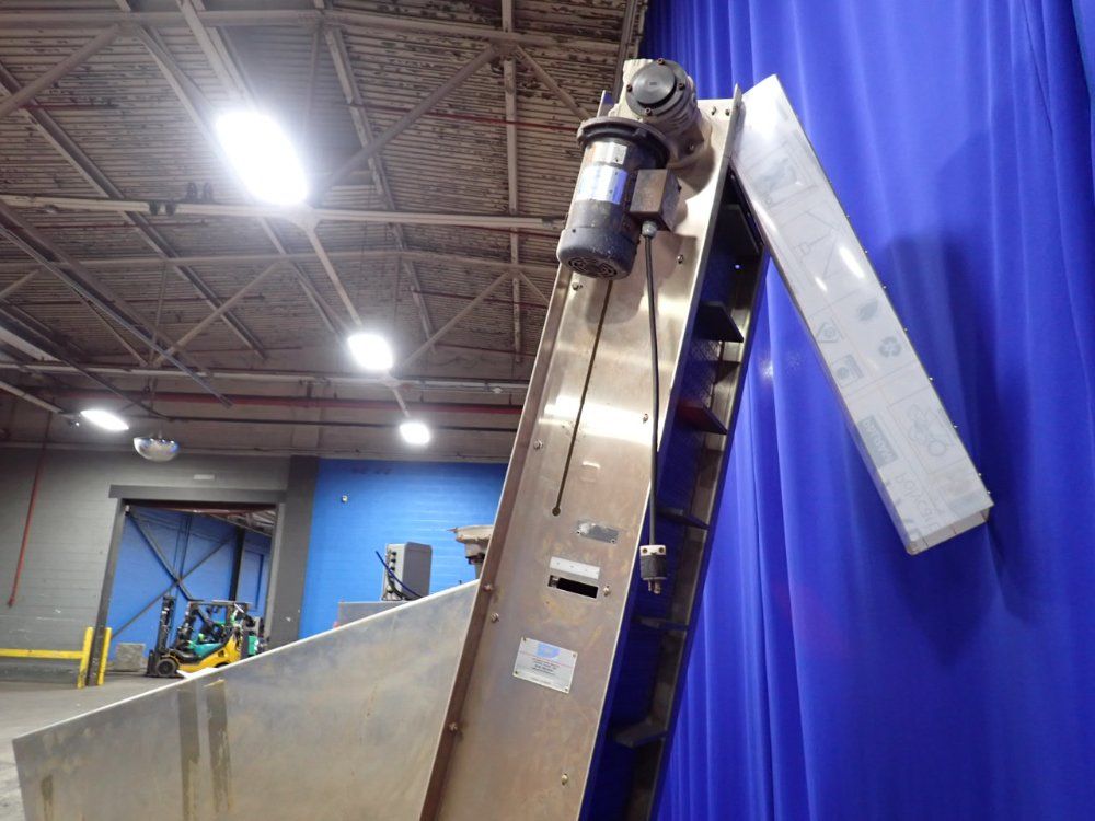 E-pack Machinery 100" X 10" Incline Conveyor Belt