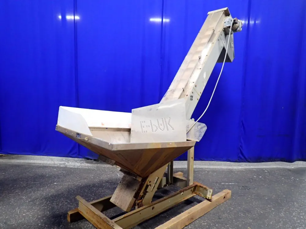 Feeding Concepts Inc. 112" X 8" Incline Conveyor Belt