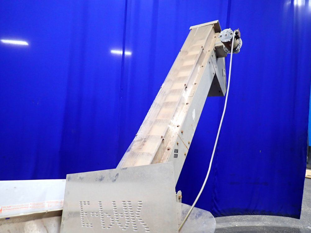 Feeding Concepts Inc. 112" X 8" Incline Conveyor Belt