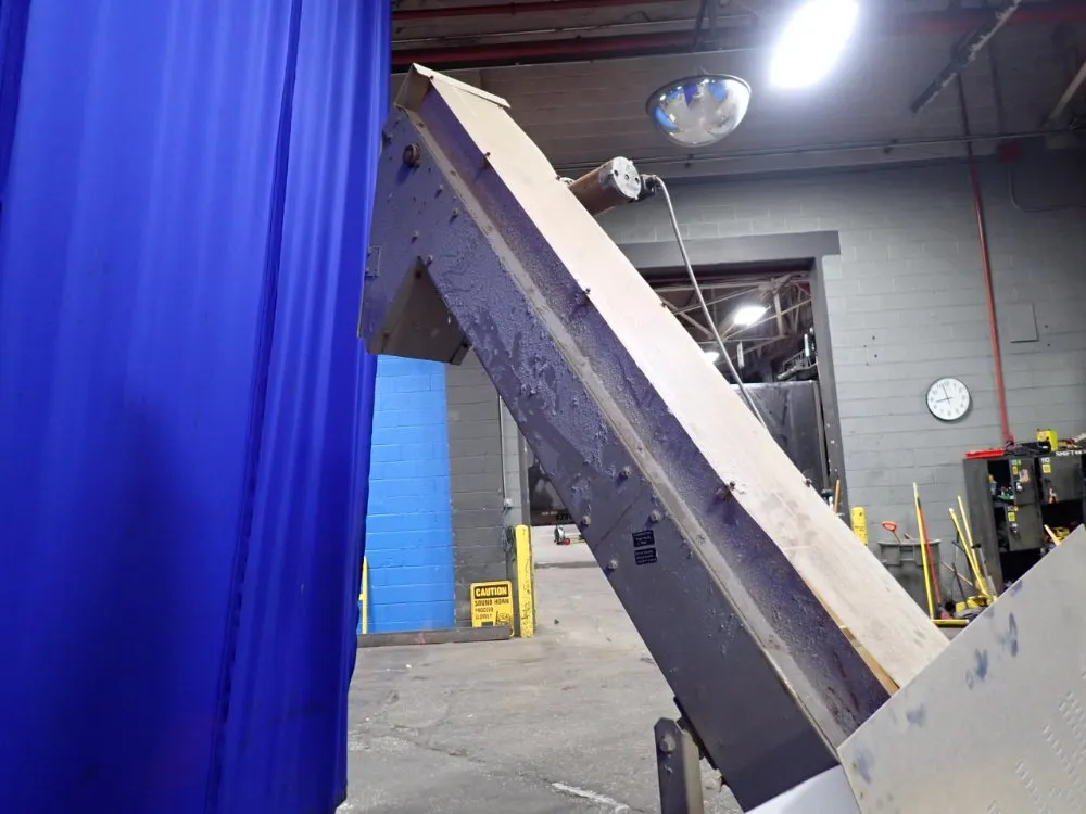 Feeding Concepts Inc. 112" X 8" Incline Conveyor Belt
