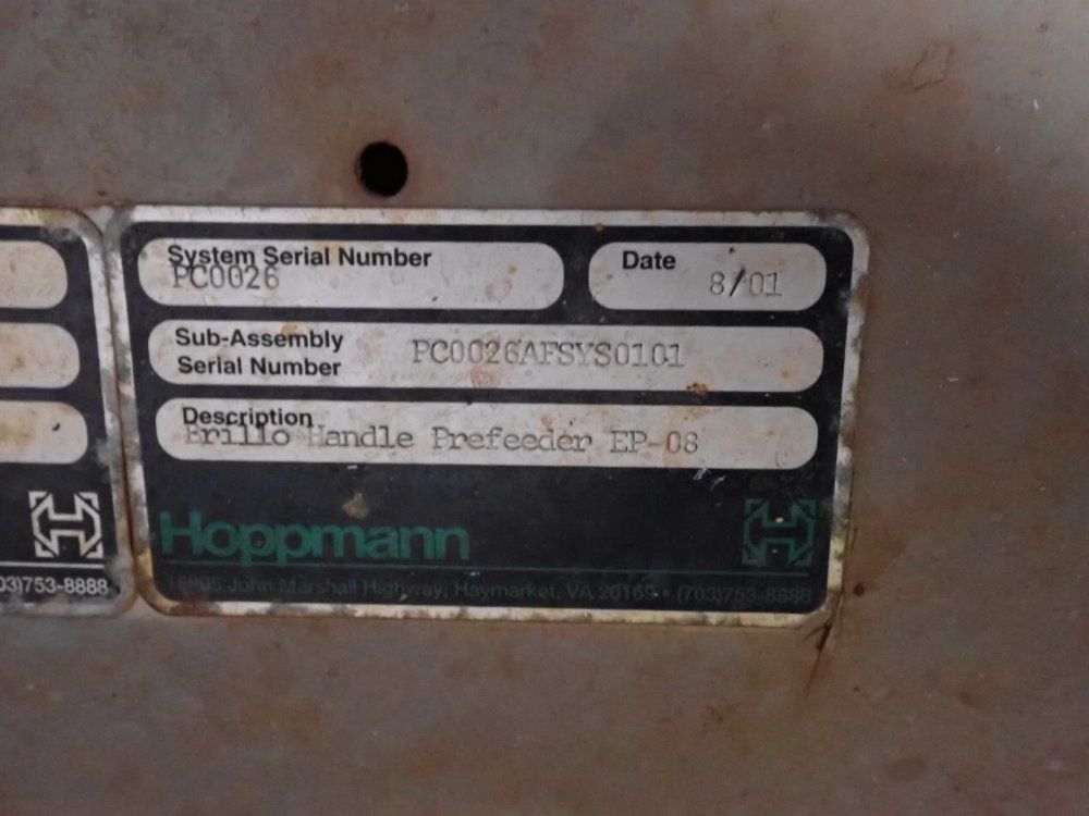 Feeding Concepts Inc. 112" X 8" Incline Conveyor Belt