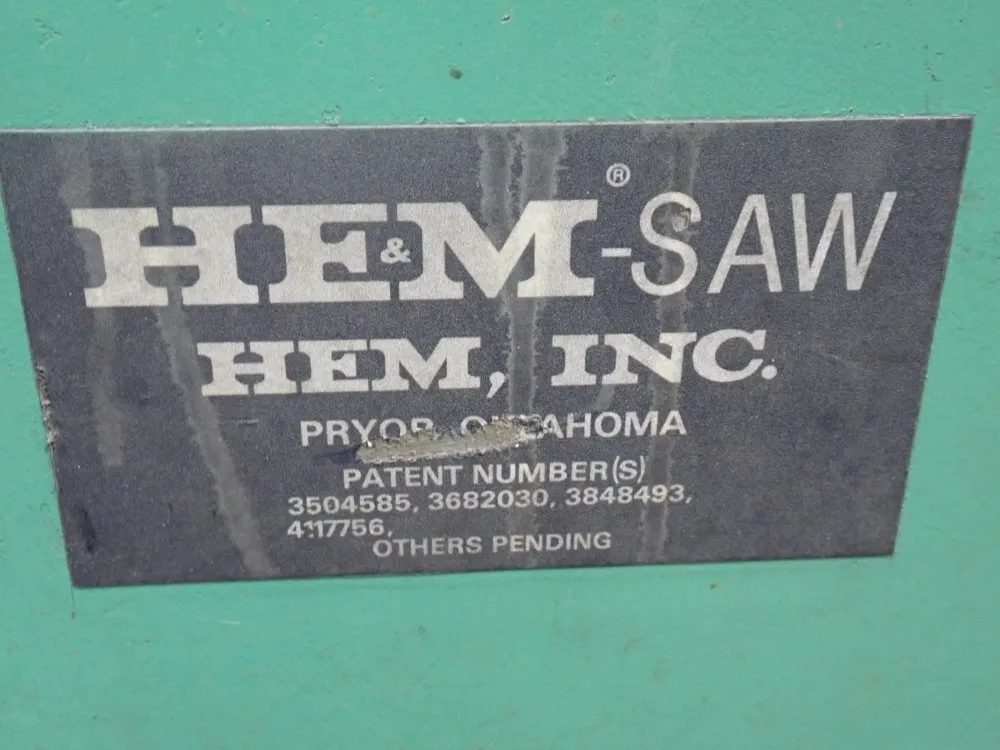 Hem 25" X 21" Horizontal Band Saw - 1400la