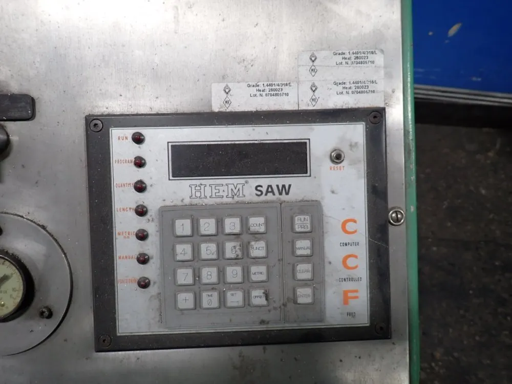 Hem 25" X 21" Horizontal Band Saw - 1400la