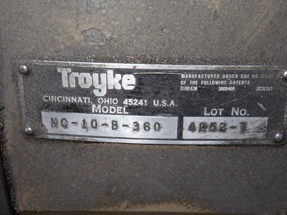 Troyke Rotary Indexer - Nc-10-b-360