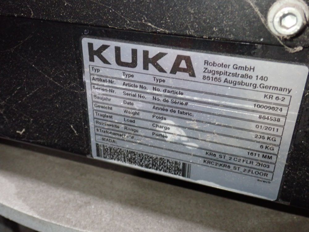 Kuka Robotic Mig Welding Cell - Kr 6-2