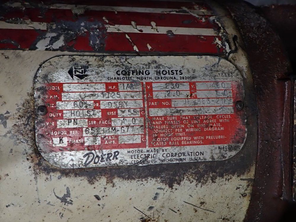 Coffing 2 Ton Electric Chain Hoist