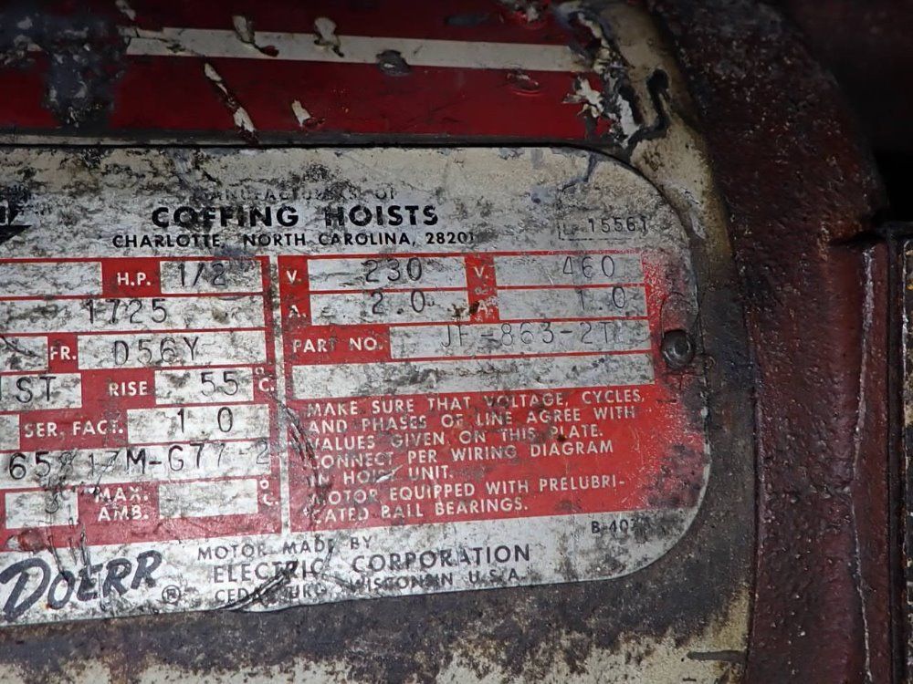 Coffing 2 Ton Electric Chain Hoist