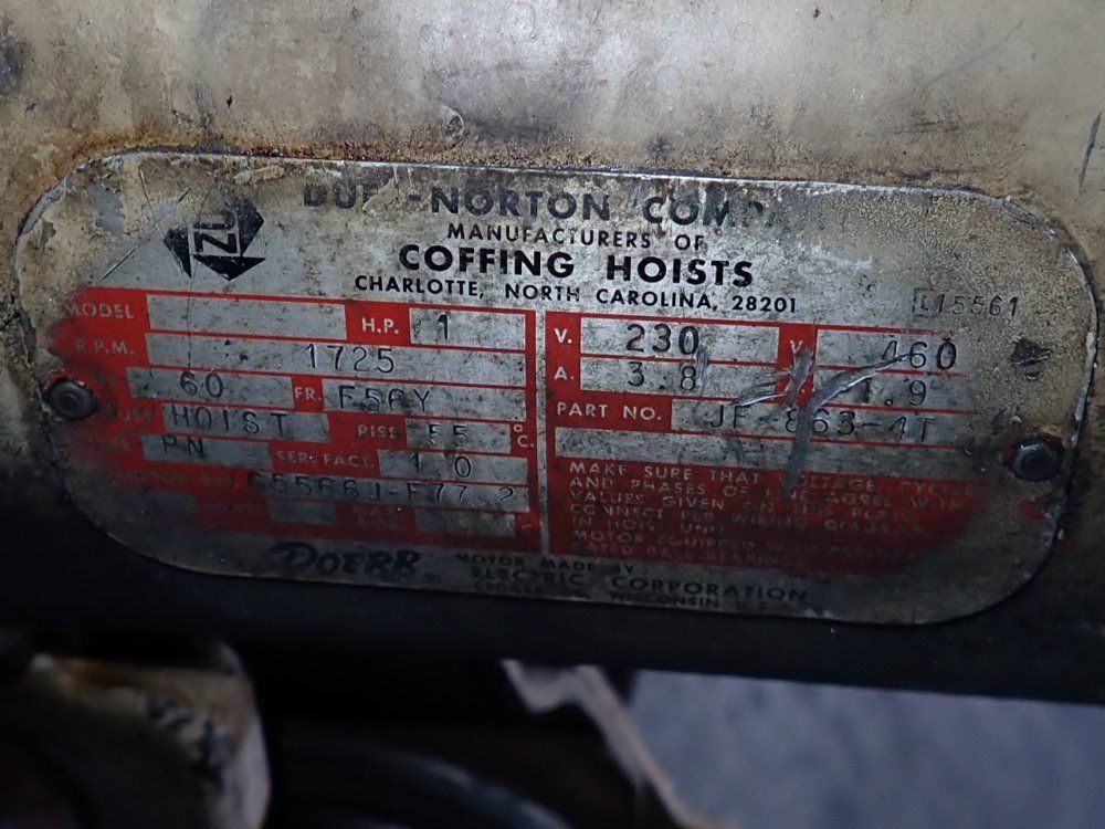 Coffing 2 Ton Electric Chain Hoist