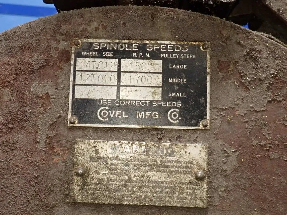 Covel Mfg 24 1/2" X 14 1/2" Surface Grinder - 60