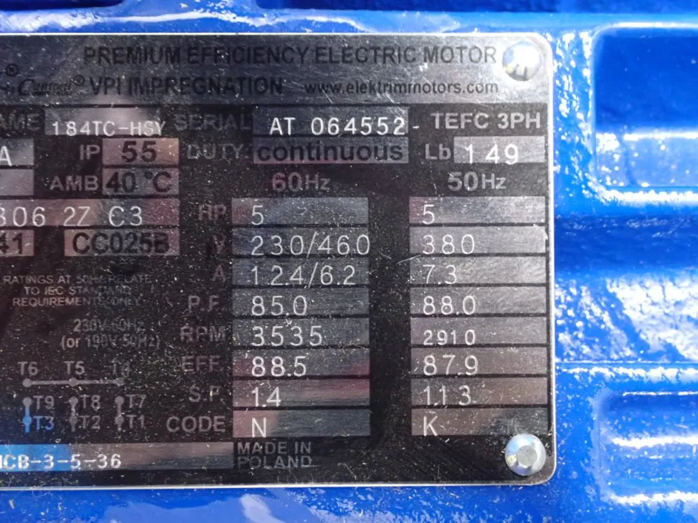 Elektrim 5 Hp Motor - Sie