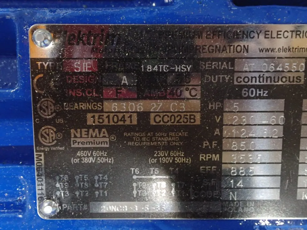 Elektrim 5 Hp Motor - Sie