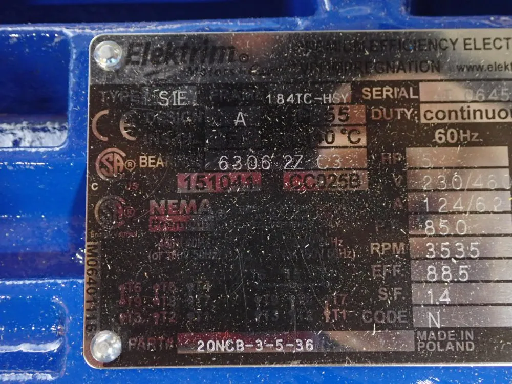 Elektrim 5 Hp Motor - Sie