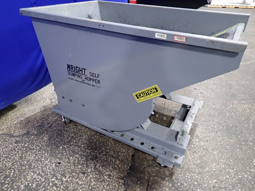 Mccullough Industries 60" X 36" X 30" Self-dumping Hopper - 10055-gry