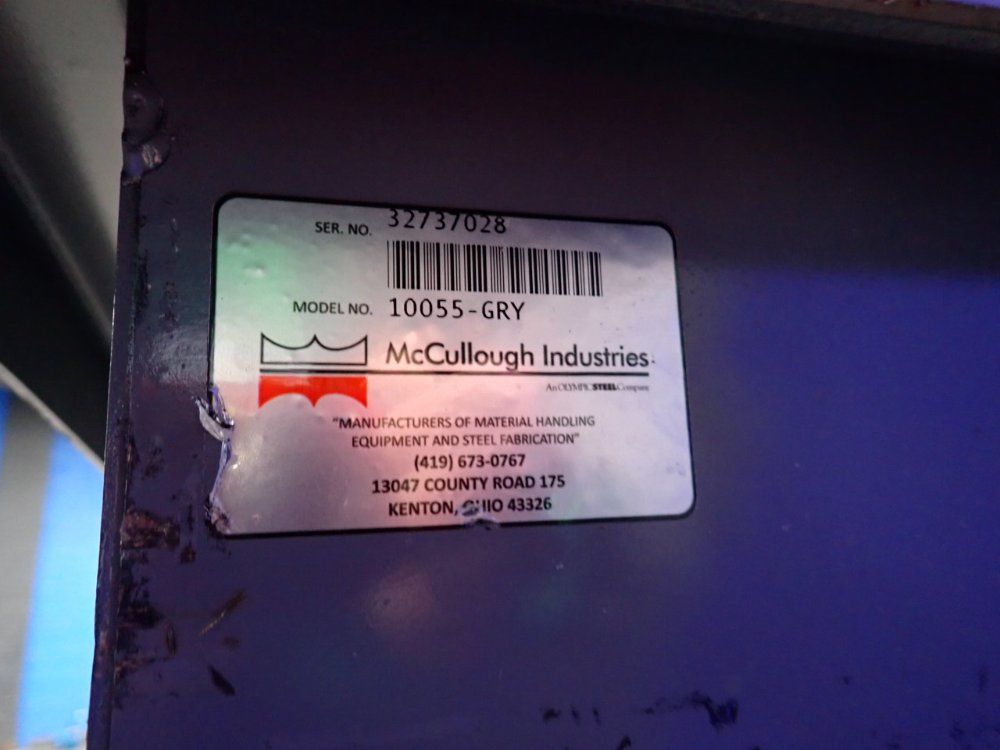 Mccullough Industries 60" X 36" X 30" Self-dumping Hopper - 10055-gry