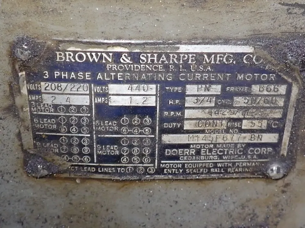 Brown & Sharpe 6" Tool & Cutter Grinder - No 10n