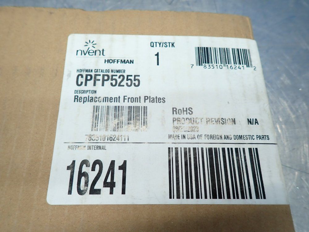 Nvent Front Plate For Concept Hmi, 2pcs - Cpfp5255