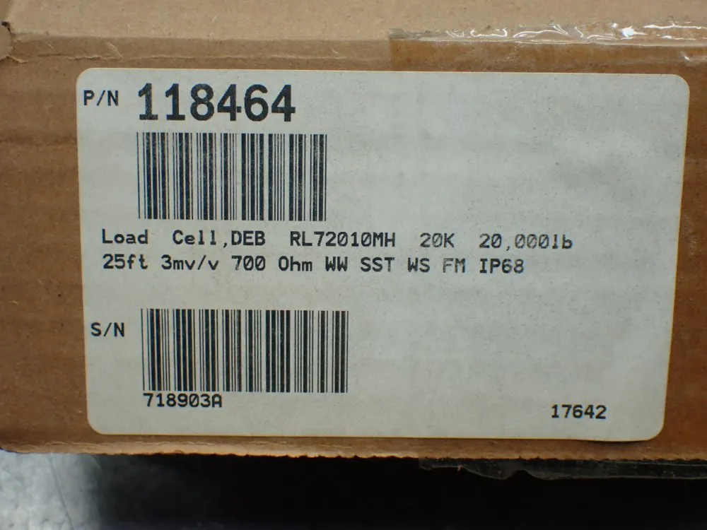 Rice Lake Weighing 20k Stainless Steel, Double-ended Beam Load Cell - Rl72010mh