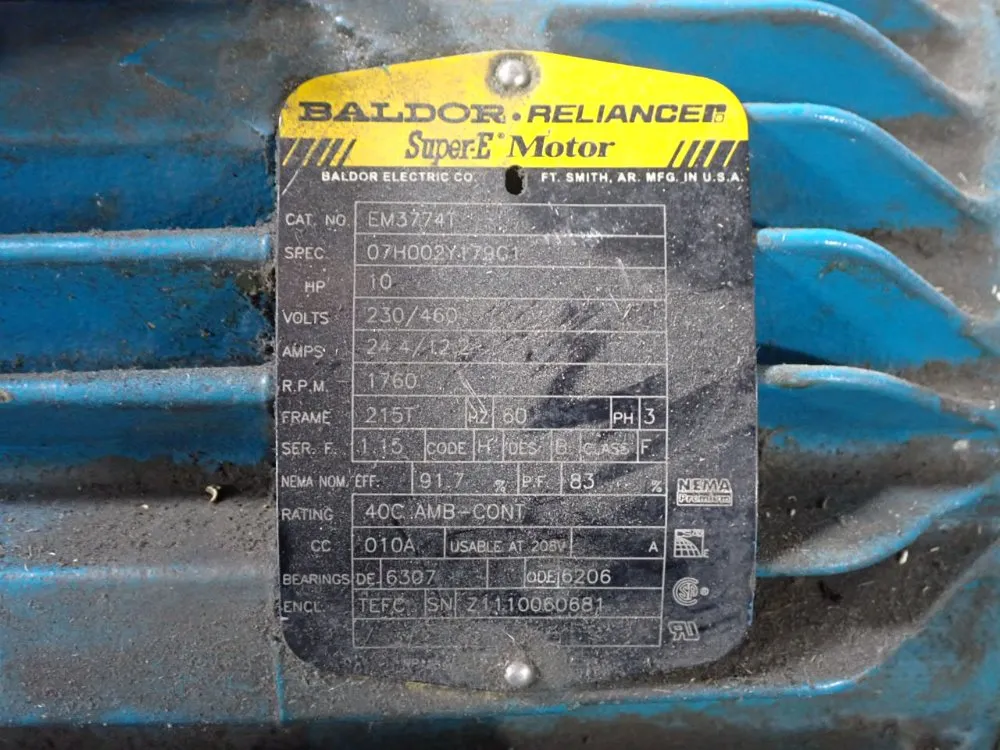 Tuthill 10 Hp Vacuum Pump - Klrc-125-bc