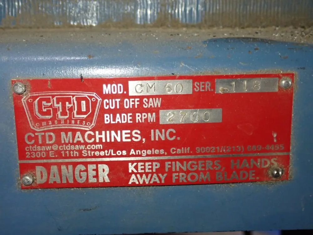 Ctd Machines Chop Saw - Cm 60