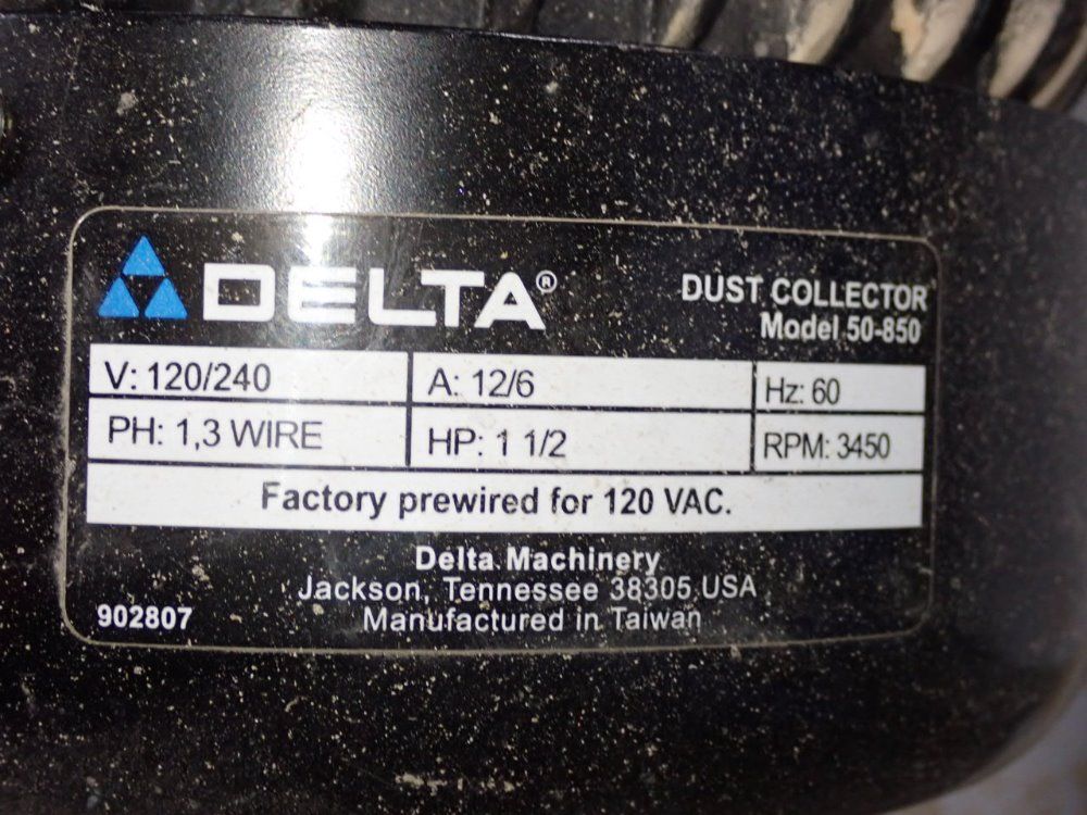 Delta 1.5 Hp Dust Collector - 50-850