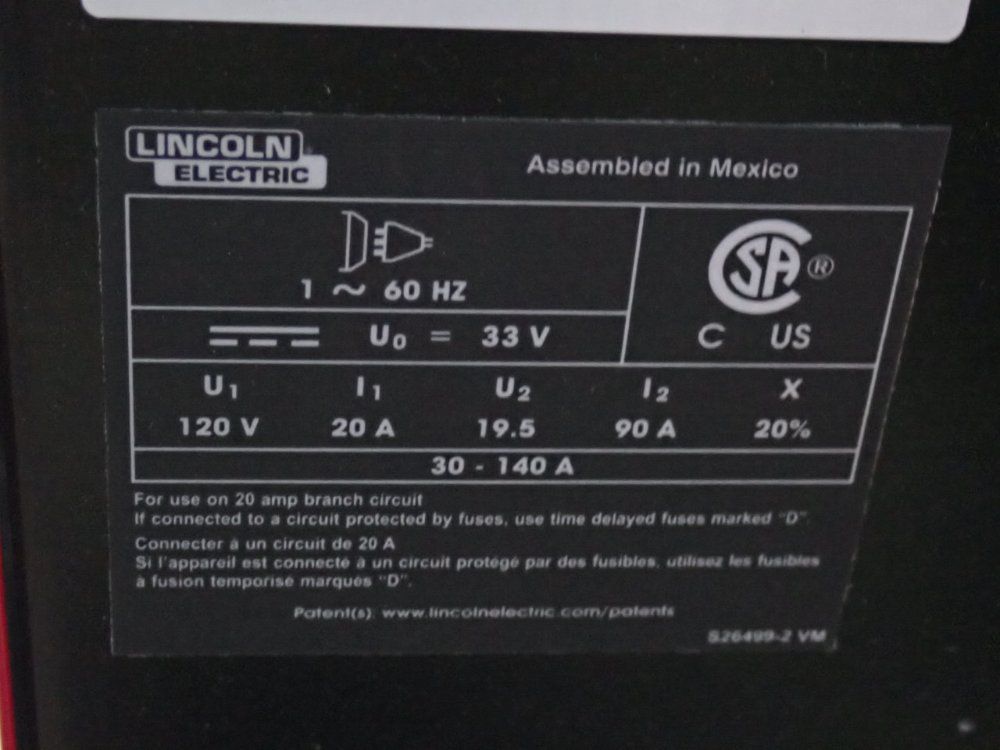 Lincoln Electric 30-140 A Welder - K2697-1