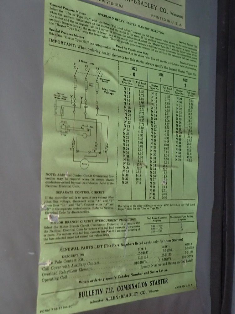 Allen Bradley Combination Starter