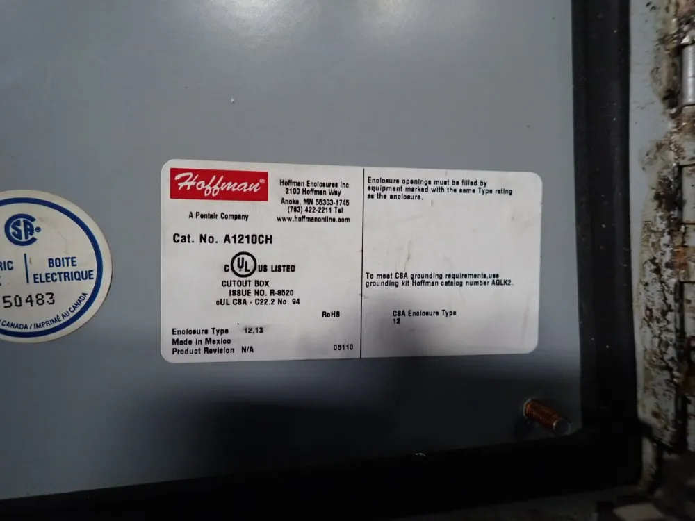 Static Controls Corp. Industrial Control Cabinet - 0920-e