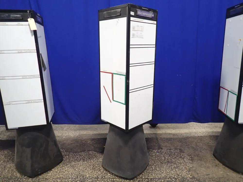 Magnatag 17" X 47" Rotocube 4 Side Dry Erase Board