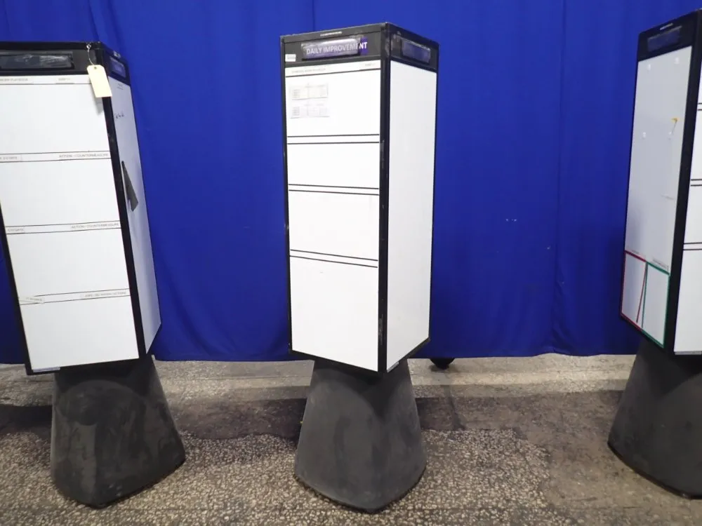 Magnatag 17" X 47" Rotocube 4 Side Dry Erase Board