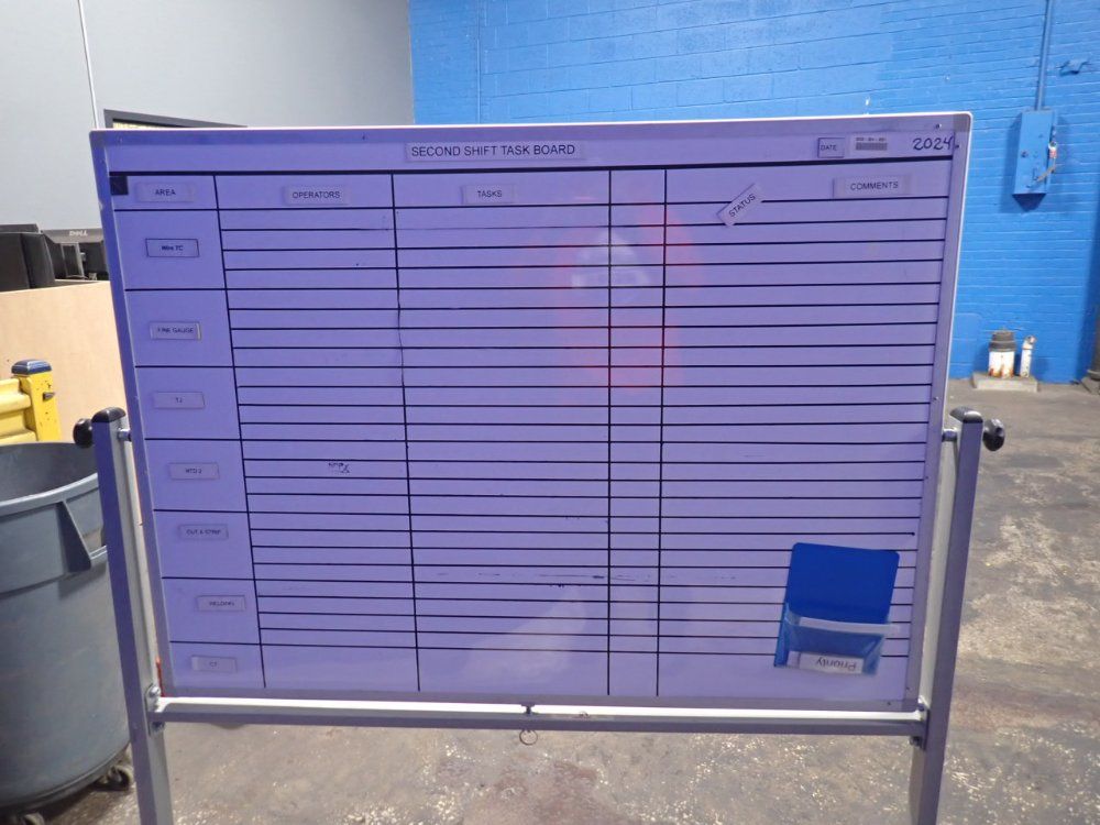 Global 48" X 35" Portable Dry Erase Board