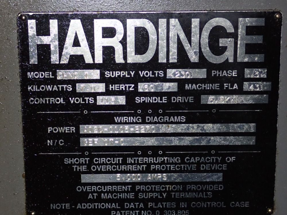 Hardinge Cnc Lathe - Chnci