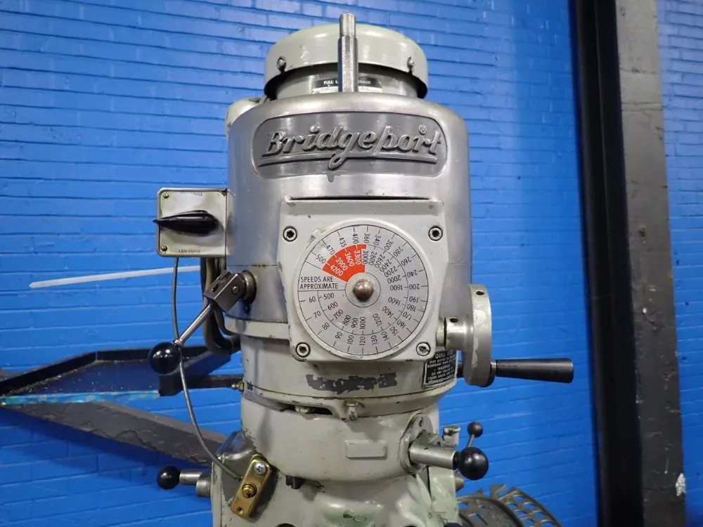 Bridgeport 42.5" X 9" Vertical Mill