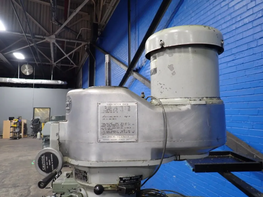 Bridgeport 42.5" X 9" Vertical Mill