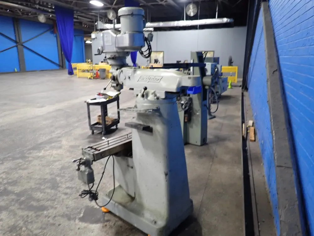 Bridgeport 42.5" X 9" Vertical Mill