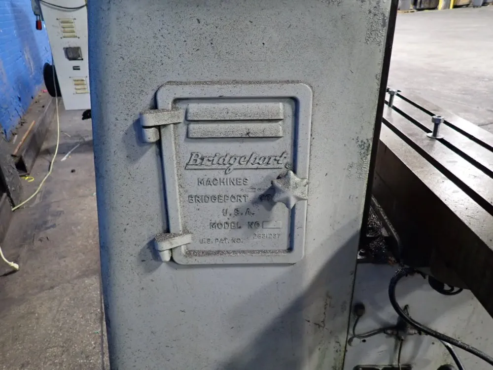 Bridgeport 42.5" X 9" Vertical Mill