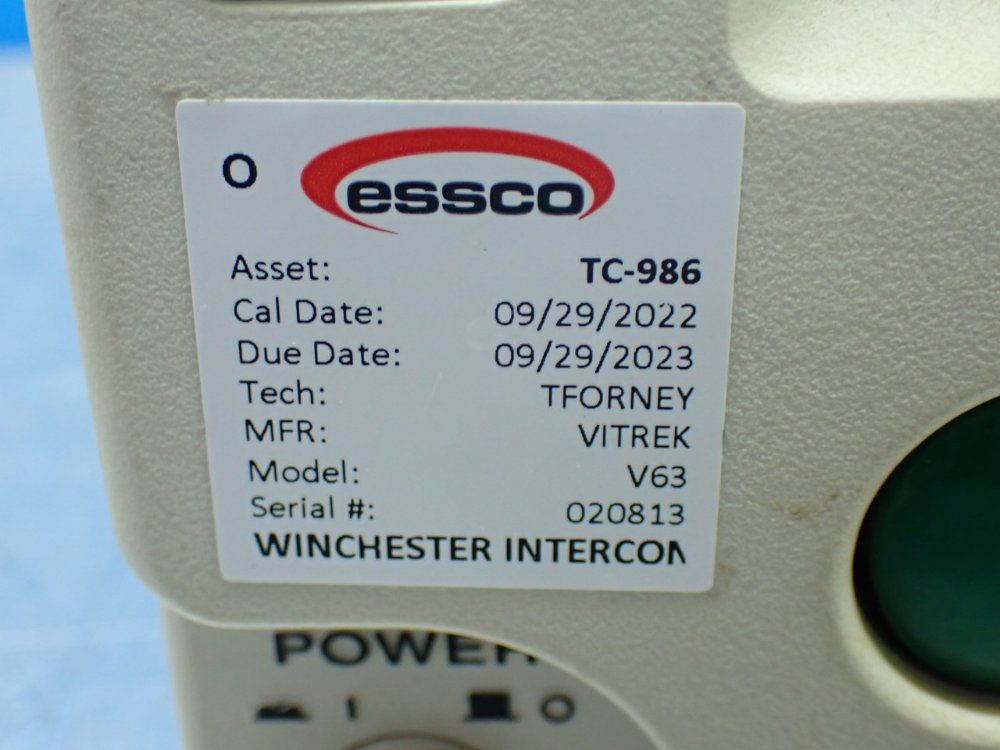 Vitrek Ac/dc/ir Hipot Safety Analyzer - V63