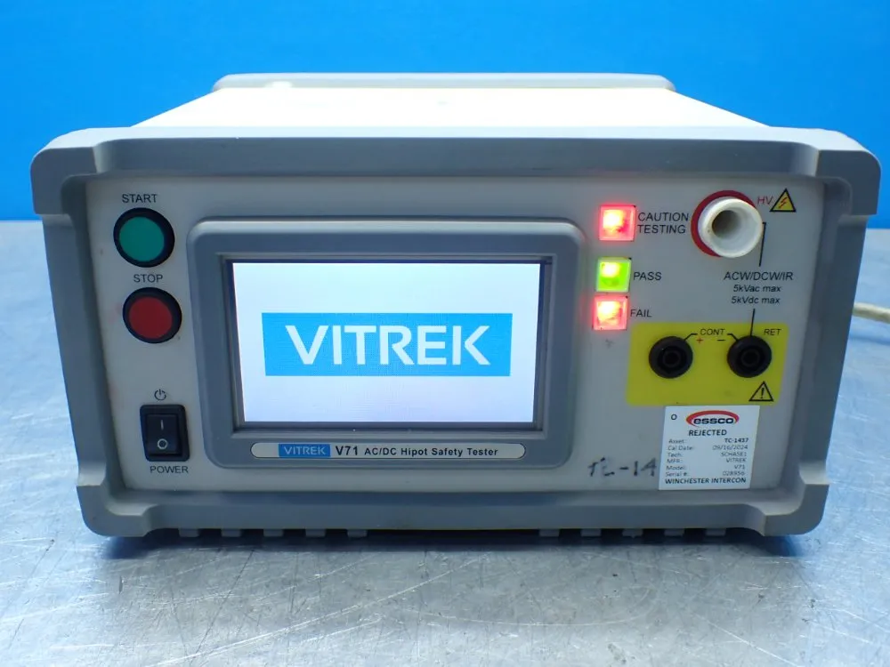 Vitrek Ac/dc Hipot Safety Tester - V71
