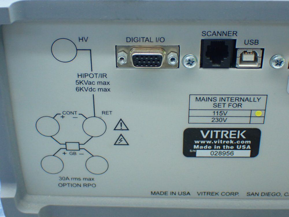 Vitrek Ac/dc Hipot Safety Tester - V71