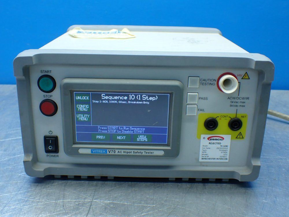Vitrek Ac Hipot Safety Tester - V70